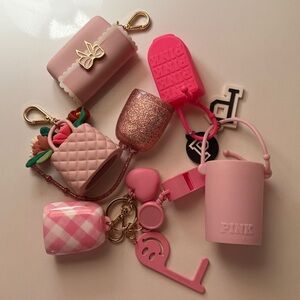 Victoria’s Secret hand sanitizer keychain & Bath & body Works Set Bundle